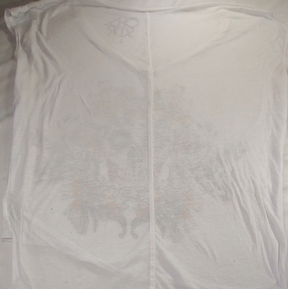 Chaser Candy Floral Skull Blouse Small - Picture 7 of 7